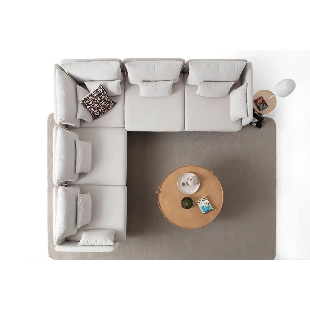 Ugaona Sofa Flexy L - boja: krem slika 5