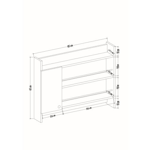 Knerr - White White Kitchen Shelf slika 7