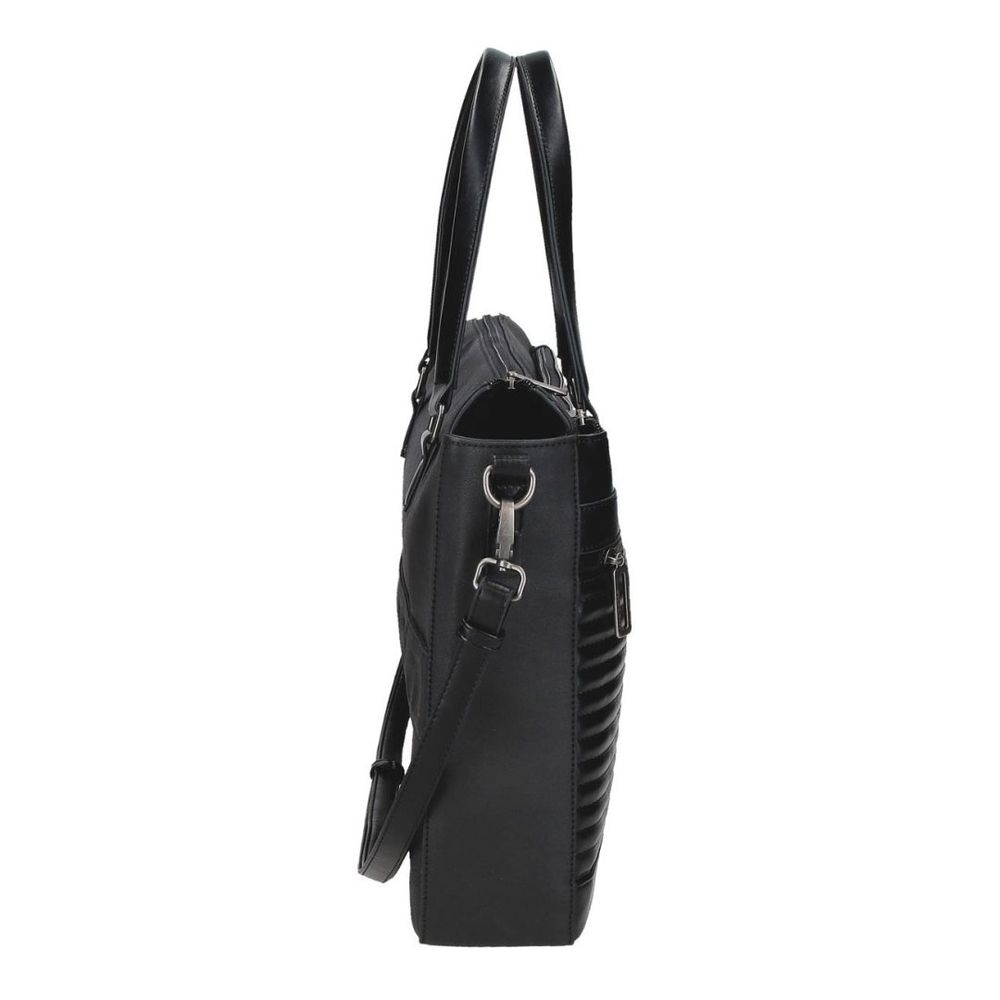 Pepe Jeans torba na rame 42 cm ženska, biker 7156641, crna slika 7