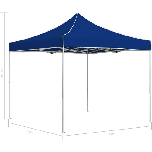 Profesionalni sklopivi šator za zabave 3 x 3 m plavi slika 12