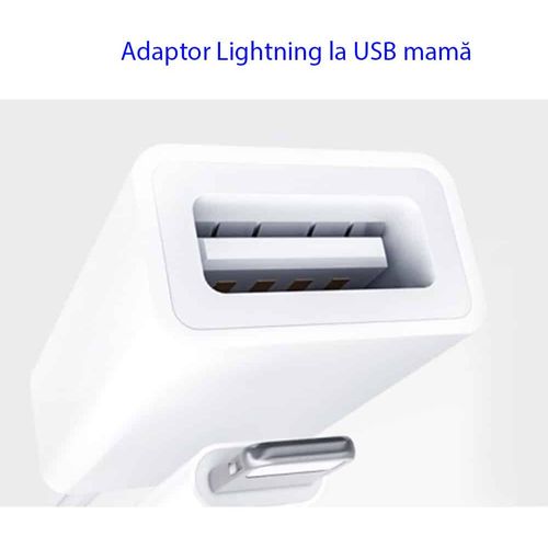 Yesido - OTG kabelski adapter (GS10) - Lightning na USB- Plug & Play- 5Gbps - bijeli slika 2