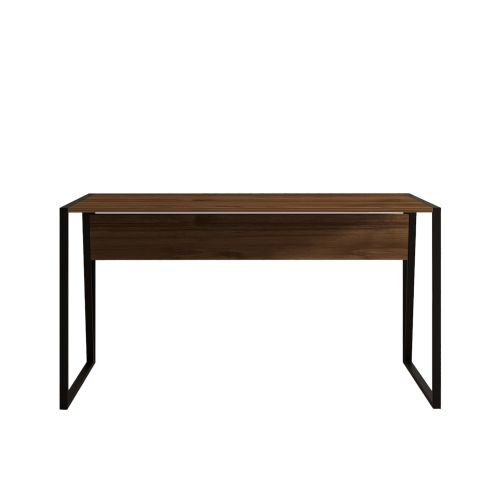 Kemer - Walnut WalnutBlack Study Desk slika 5