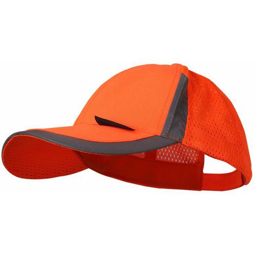 Beta svjetloodbojna kapa s vizirom u fluorescentno narančastoj boji VWOT229O slika 1