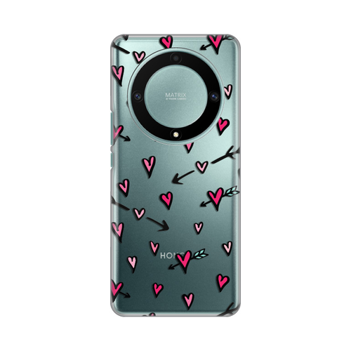 Torbica Silikonska Print Skin za Honor Magic 5 Lite Heart Pattern slika 1