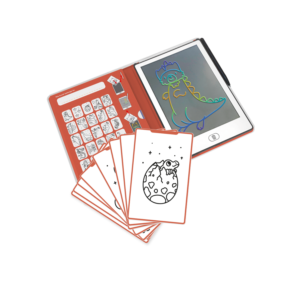 Kidywolf LCD tabla za crtanje sa 30 ilustracija Kidydraw Mini, Dinosaurs slika 1