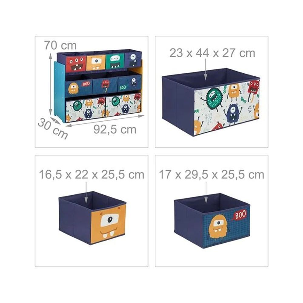 Kinder Home Organizator za igračke Ghousts, Šareni slika 6