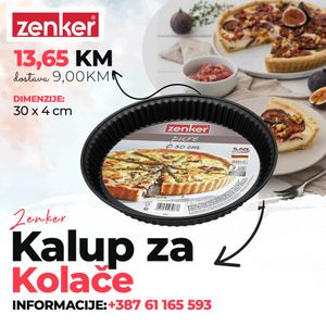 Zenker Pure Kalup za tart 30x4 cm