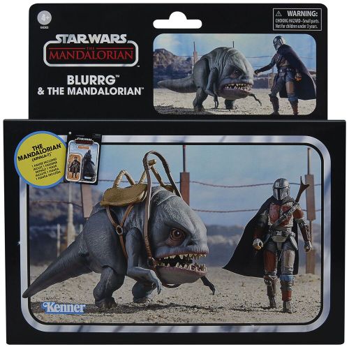 Star Wars The Mandalorian - Blurrg i Mandalorian set 2 figure 9,5 cm slika 1