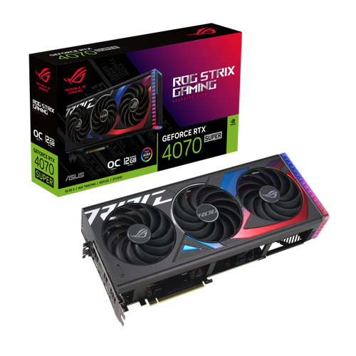 Grafička kartica ASUS ROG GeForce RTX 4070 SUPER STRIX OC, 12GB GDDR6X, PCI-E 4.0 slika 1