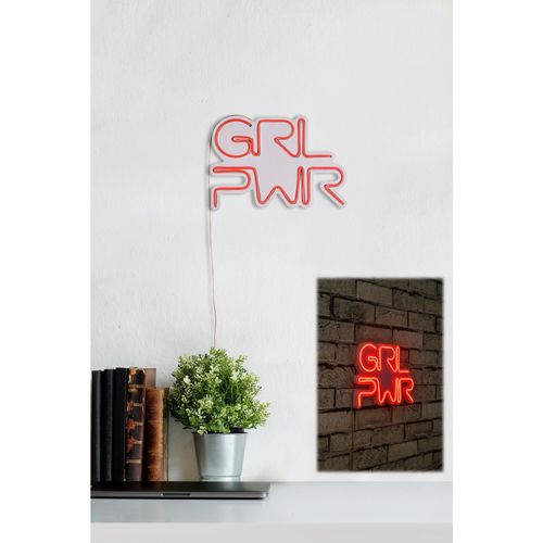 Girl Power - Red Red Decorative Plastic Led Lighting slika 3