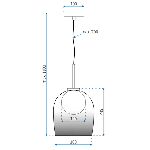 TOOLIGHT Viseća svjetiljka APP1026-1CP slika 2