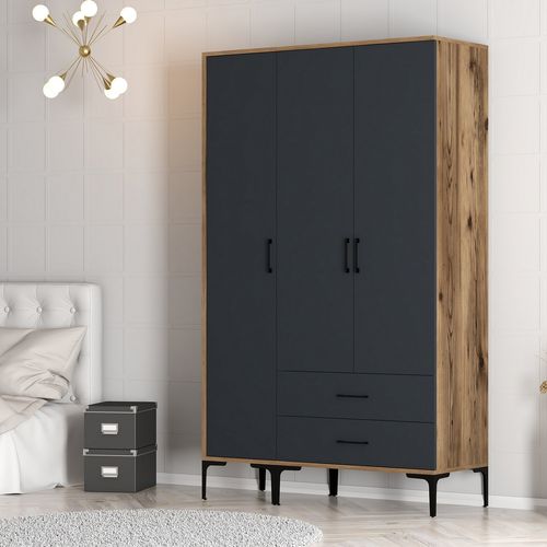 Kumsal ST - Walnut, Anthracite Walnut
Anthracite Wardrobe slika 5