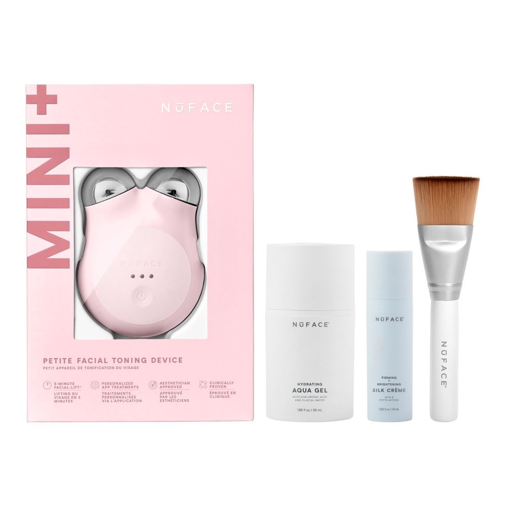 NuFace Mini+ Starter Kit uređaj za njegu lica Sandy Rose slika 2