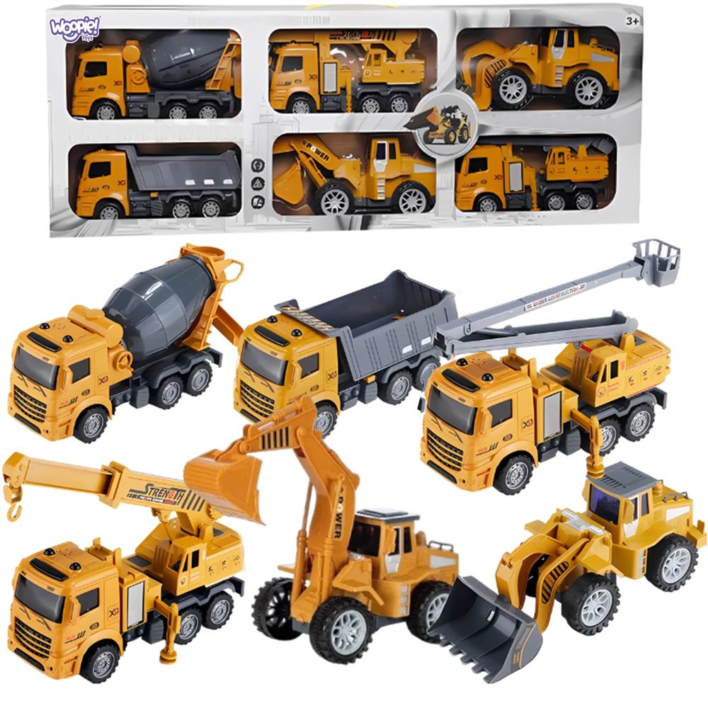 Woopie odličan građevinski set automobila 6u1 slika 2