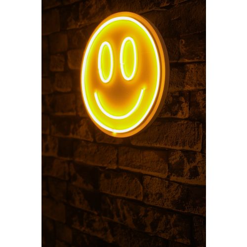 Wallity Ukrasna plastična LED rasvjeta, Smiley - Yellow slika 9