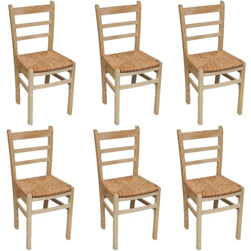 Blagovaonske stolice 6 kom od borovine slika 7