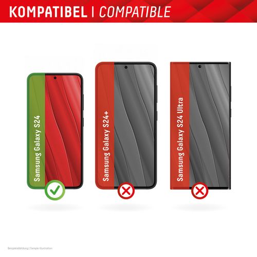 Zaštitno staklo DISPLEX Real Glass 2D za Samsung Galaxy S24, + prozirna maskica (01908) slika 7