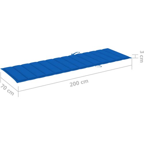 Dvostruka ležaljka s kraljevsko plavim jastucima od borovine slika 21