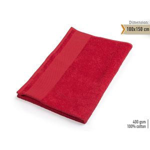 PEŠKIR AQUA 100x150 CRVENI