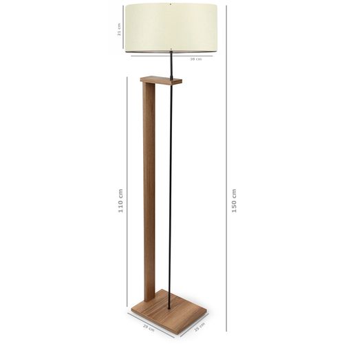 AYD-2826 Cream Wooden Floor Lamp slika 2