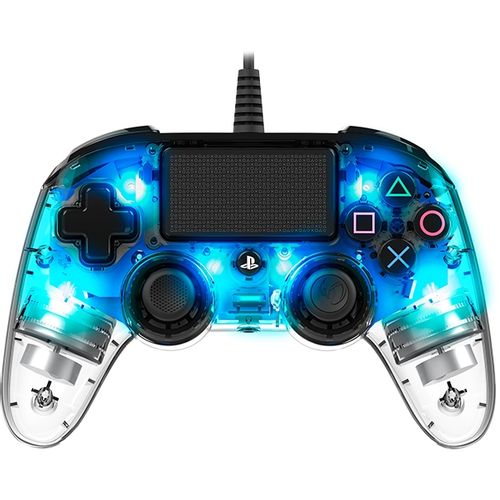 NACON kontroler za PS4, žičani, osvjetljeni, kompaktni, plavi slika 2