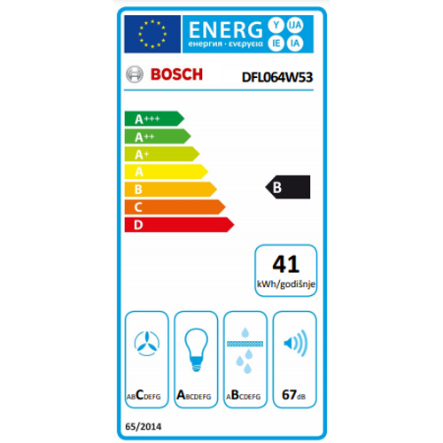 Bosch teleskopska napa DFL064W53 slika 8