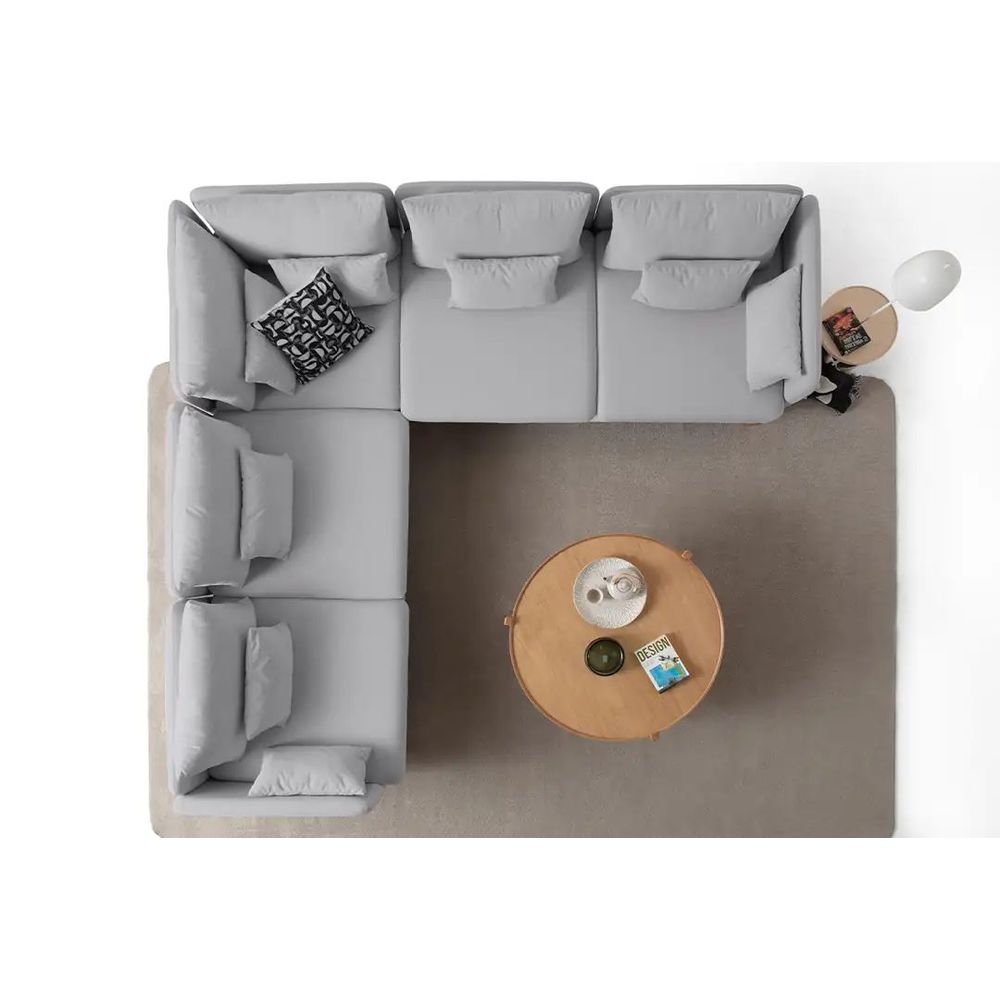 Ugaona Sofa Flexy L - siva slika 6