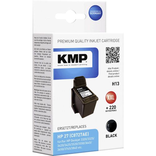 KMP tinta zamijenjen HP 27 kompatibilan  crn H13 0997,4271 slika 1