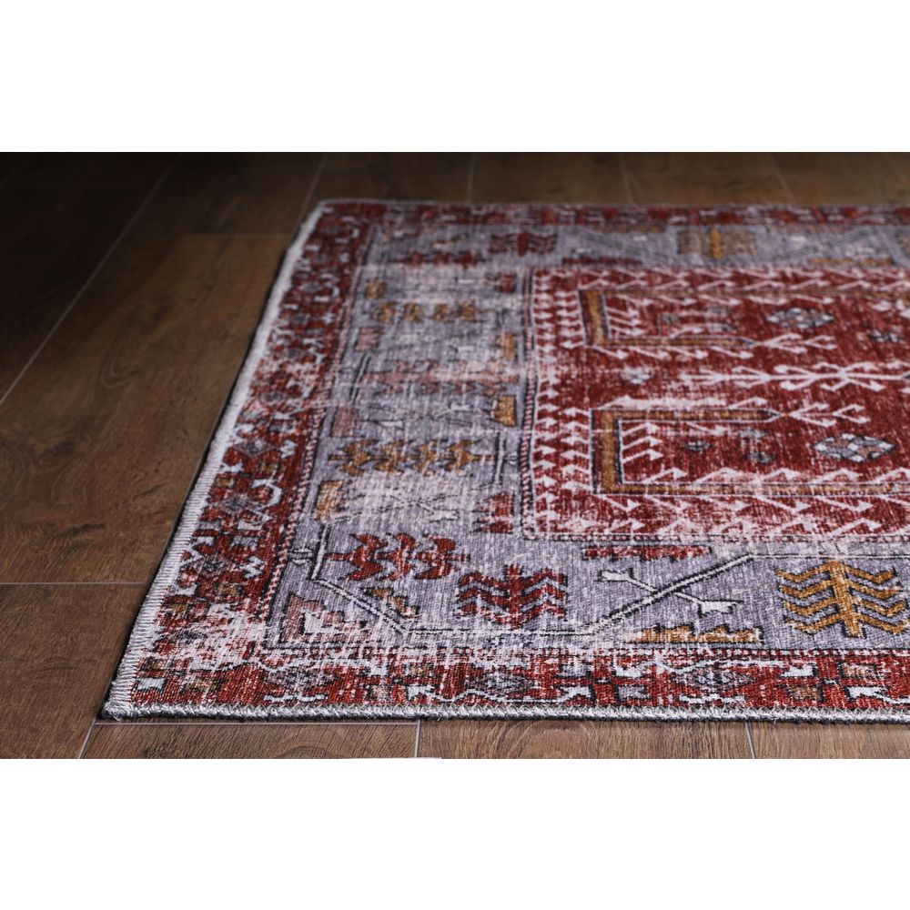 Soul Chenille - Crveni AL 134 Višebojni Hodnički Tepih (75 x 150 cm) slika 5