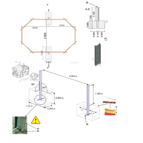 Drveni bazen 4,87*3,34 - V.1,18 m slika 7