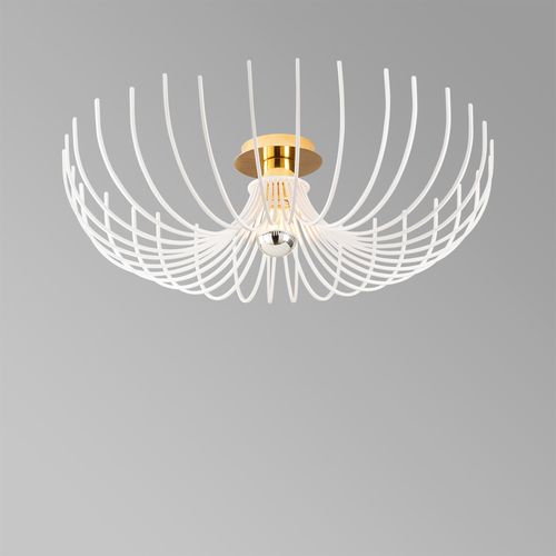Opviq Stropna lampa ASPENDOS bijela, metal promjer 56 cm, visina 16 cm, E27 40 W, Aspendos - N-640 slika 4