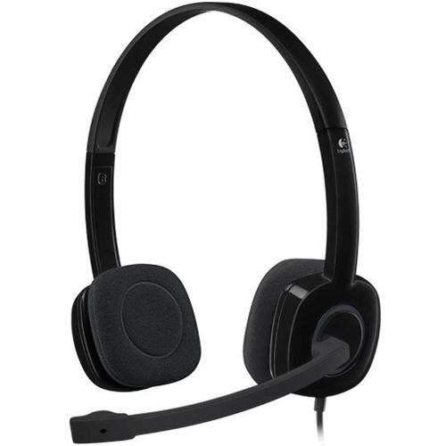 Slušalice Logitech H151, žičane, 3.5mm, crne slika 1