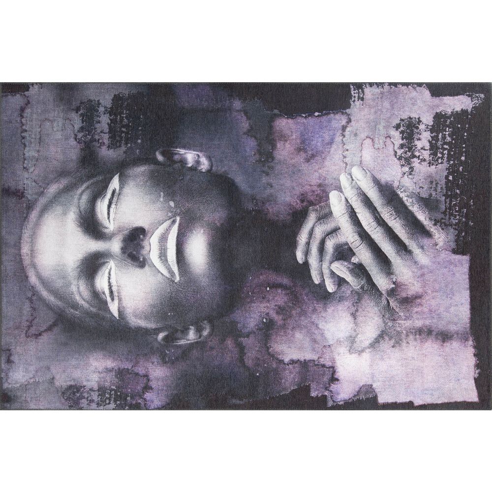 Opus Chenille - Crni AL 334 Višebojni Hodnički Tepih (75 x 150 cm) slika 2