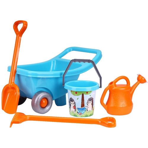 Vrtna kolica s priborom za igru, plavo - narančasta slika 1