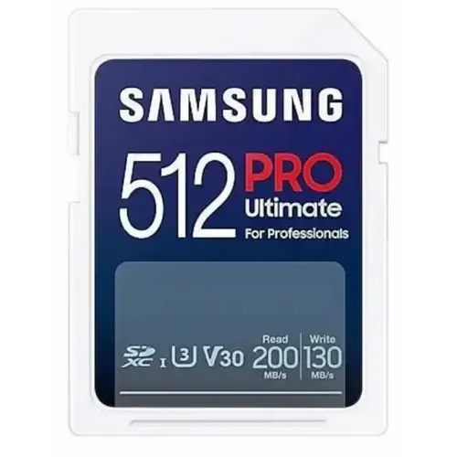 Samsung PRO Ultimate SDXC 512GB MB-SY512SB/WW 4K 200MBs/130MBs Memorijska kartica  slika 1