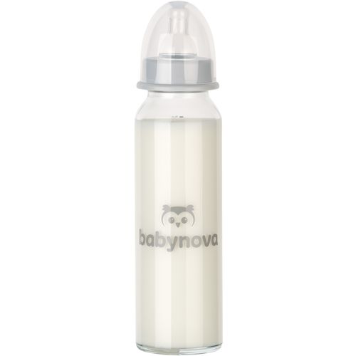 BABY NOVA Staklena flašica za bebu 0m+ 240ml slika 1