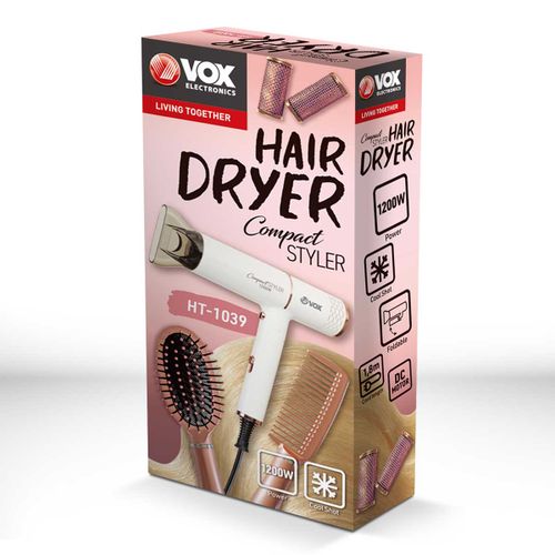 Vox HT 1039 Compact Styler  Fen za kosu, 1200 W, Sklopiva drška slika 3