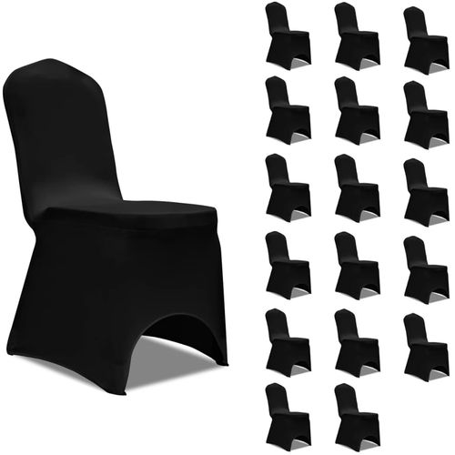 Navlake za stolice rastezljive crne 18 kom slika 19