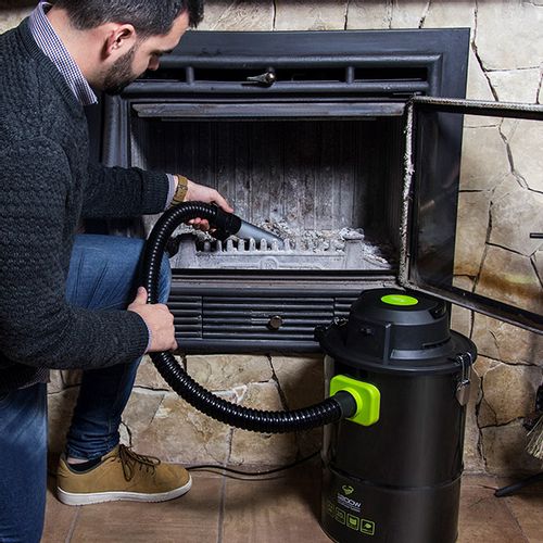 Usisivač Pepela Cecoclean PowerAsh 5084 20 L 1200W Crni/Zeleni slika 5