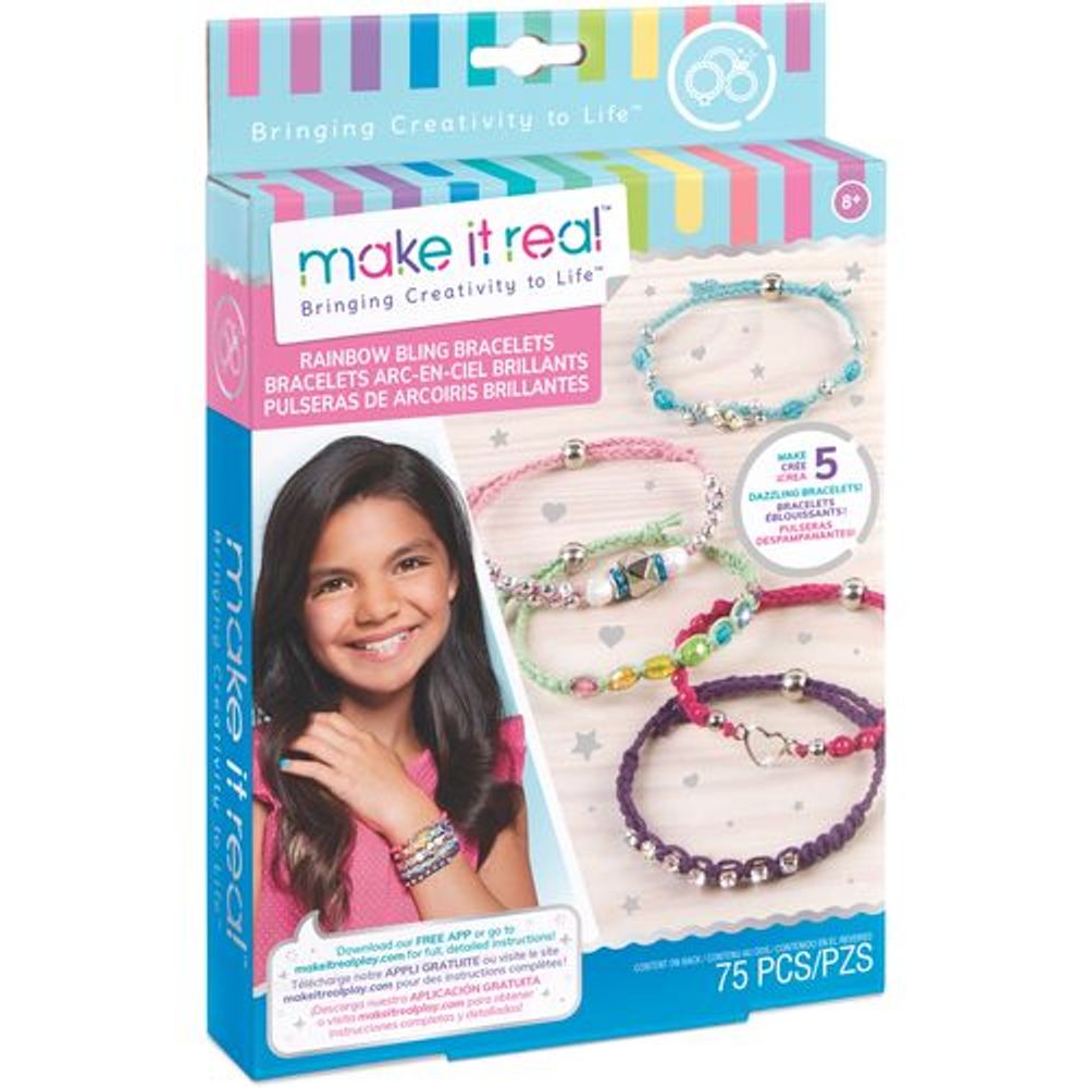 Make it real Kreativni set za izradu narukvica Rainbow slika 1