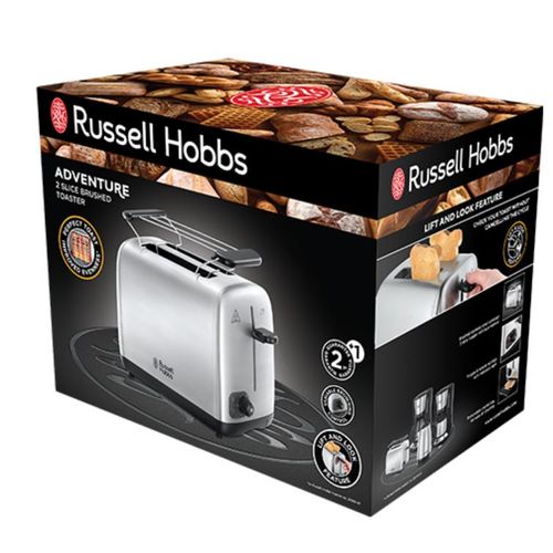 Russel Hobbs 24080-56 Adventure Toster, Tehnologija Perfect Toast za ravnomerno tostiranje, Rešetka za podgrevanje peciva slika 3