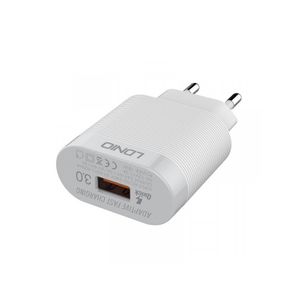 Punjac LDNIO A303Q USB 5V/3A FAST QC 3.0 Type C Beli P730