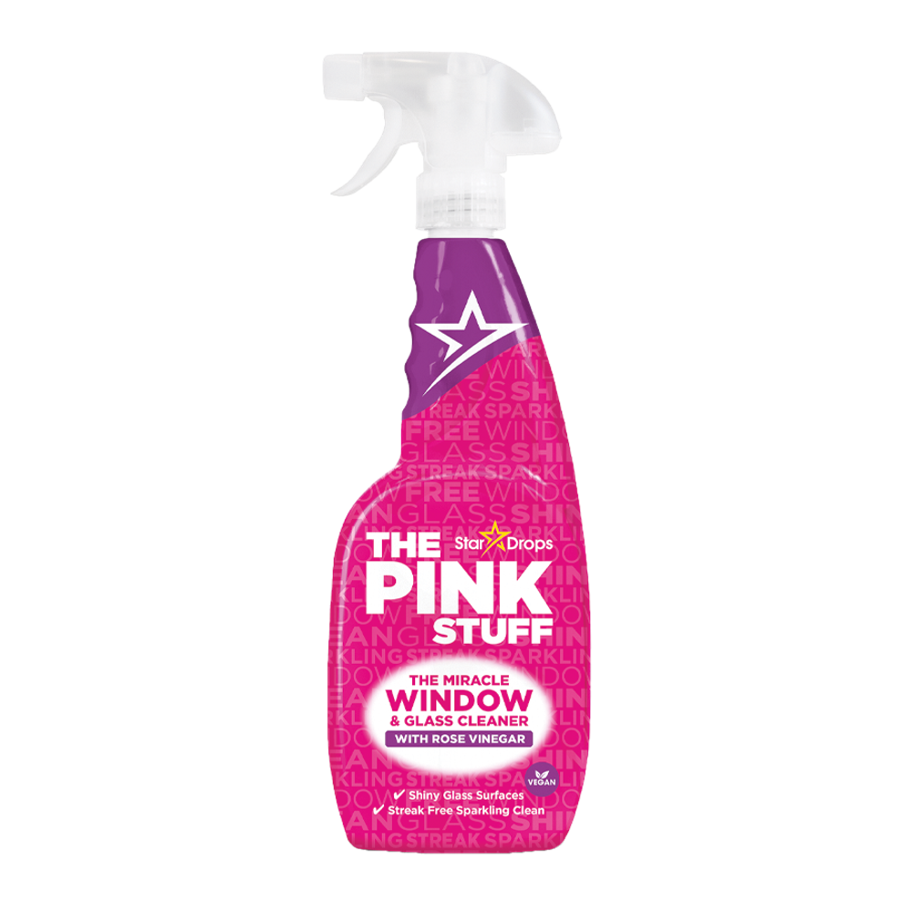 THE PINK STUFF Čudesno sredstvo za čišćenje prozora i stakla s octom ruže 750ml slika 1