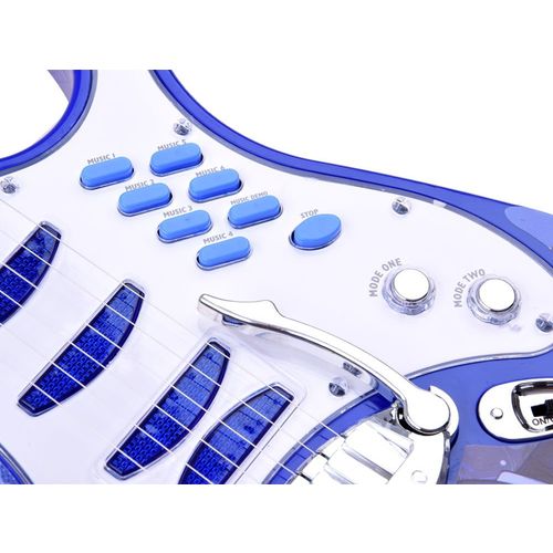 Dječja električna gitara s pojačalom i mikrofonom - Blue slika 2