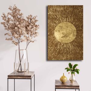 Wallity 4570NISC-023 Gold Decorative Canvas Painting