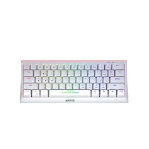 MARVO KG962G WH EN-R HECATE 61R WHITE WIRED KEYBOARD