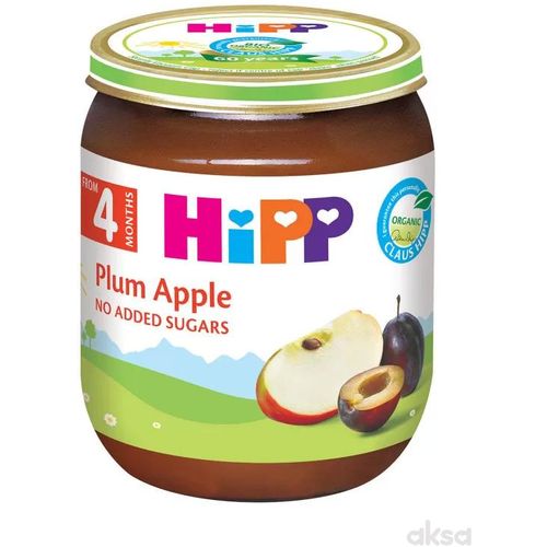 Hipp kašica šljiva i jabuka 125g 4M+ slika 1