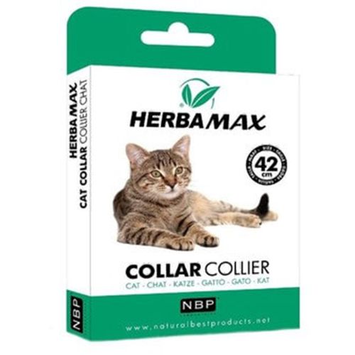 Natural Best Products Herba Max ogrlica za mačke, protiv buha i krpelja, 42 cm slika 1