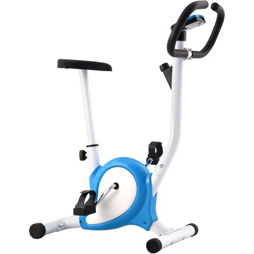 Bicikl za vježbanje s remenom za otpor plavi slika 3