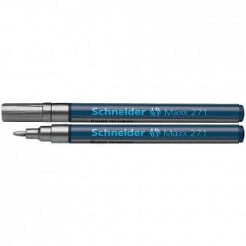 Flomaster Schneider, Paint marker Maxx 271, 1-2 mm, srebrni slika 1